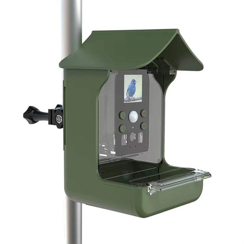 Newest Monitor Observe Birds Activity Eating Waterproof Designed Outdoor Smart Bird Feeder Camera with Camera