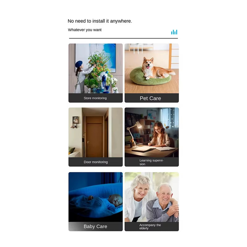 A22R-1080P Wi-Fi Smart Security Camera 2Mp,Hd,Real-Time APP Alerts,2-Way Audio,With Motion Tracking for Baby and Pet